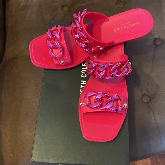 Kenneth Cole Naveen Chain Jelly Slides - Picture 3 of 5